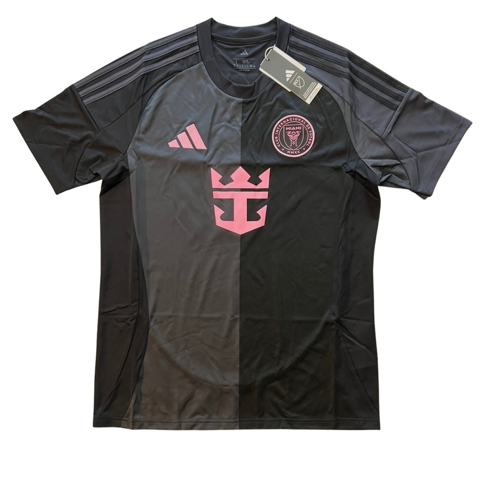 Lionel Messi NWT Large Inter Miami FC 25/26 Champions Adidas Soccer Jersey Black